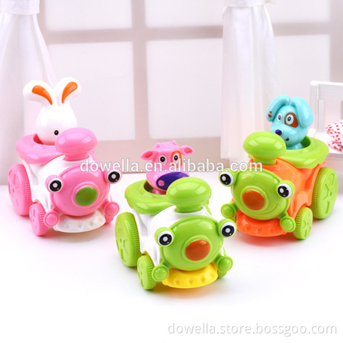 Plastic 3D pull back car with mini figurine, promotion best gift for kids toys
